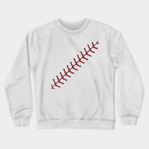 Baseball Lace Crewneck Sweatshirt by AnnArtshock